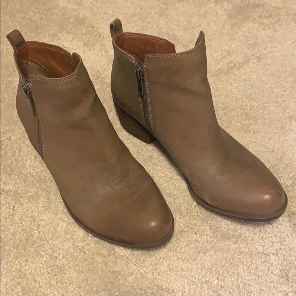 Lucky Brand Basel leather Flat Bootie